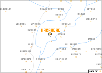 map of Karaağaç