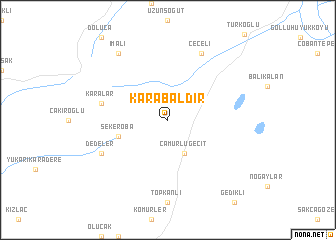 map of Karabaldır