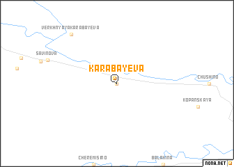 map of Karabayeva