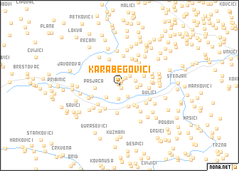 map of Karabegovići