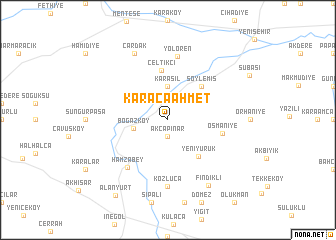 map of Karacaahmet