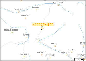 map of Karacahisar