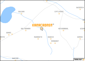 map of Karacaören