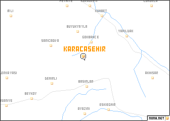 map of Karacaşehir