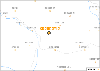 map of Karaçayır