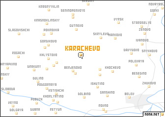 map of Karachevo