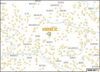 map of Karačić