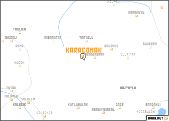 map of Karaçomak