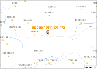 map of Karaderegüzlesi