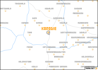 map of Karadié