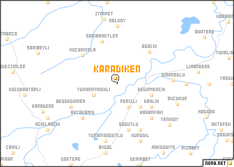 map of Karadiken