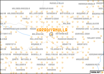 map of Karadiyamulla