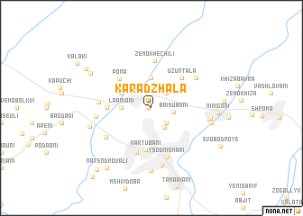 map of Karadzhala