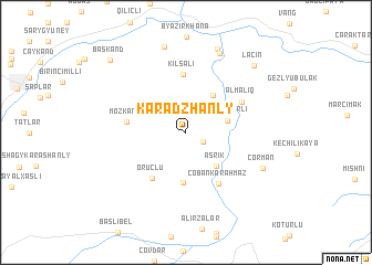 map of Karadzhanly