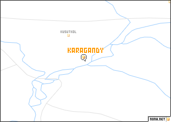 map of Karagandy