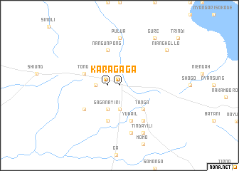 map of Karaga