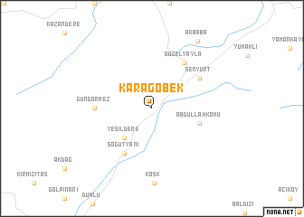 map of Karagöbek