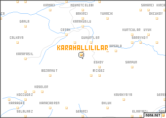 map of Karahallılılar