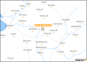 map of Karahisar