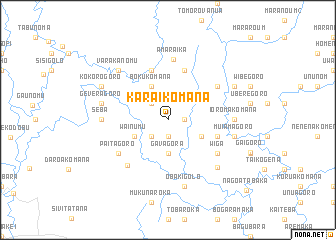 map of Karaikomana