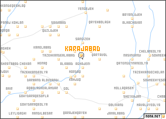 map of Karajābād