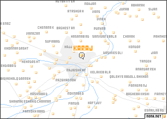 map of Karaj