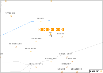 map of Karakalpaki