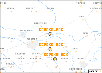 map of Karakalpak