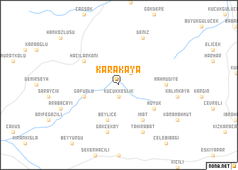 map of Karakaya