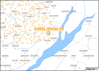 map of Karāliān Kalān