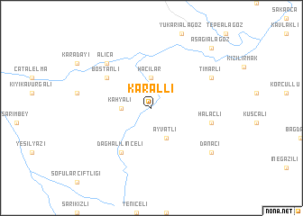 map of Karallı