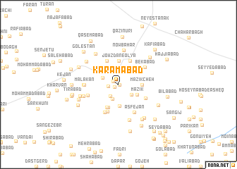 map of Karamābād