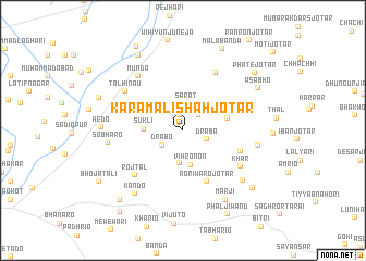 map of Karam Ali Shāh jo Tar