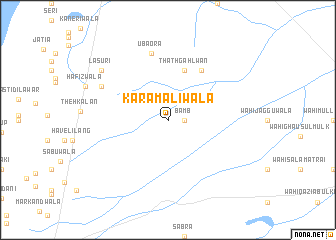 map of Karam Alīwāla