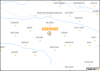 map of Karaman