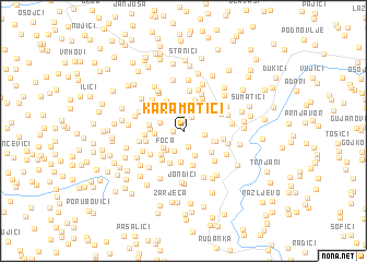 map of Karamatići