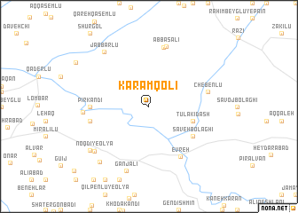 map of Karam Qolī