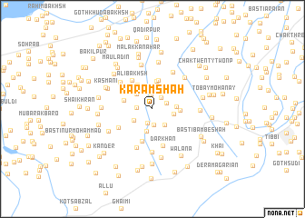 map of Karam Shāh
