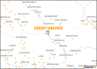 map of Karamtab-e Pā\