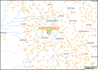 map of Karan Bāgh
