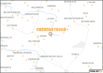 map of Karandeyevka