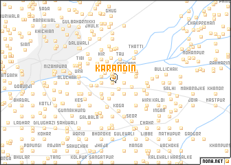 map of Karān Dīn