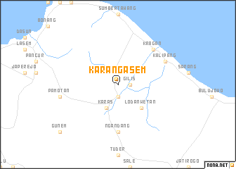 map of Karangasem