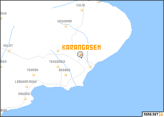 map of Karangasem