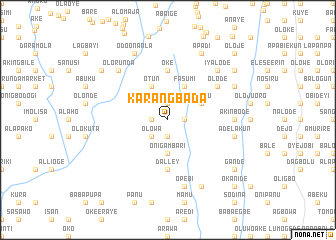 map of Karangbada