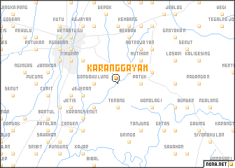 map of Karanggayam