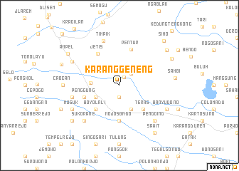 map of Karanggeneng