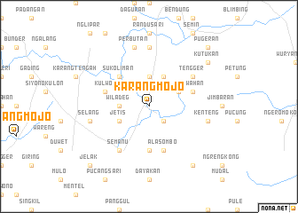 map of Karangmojo