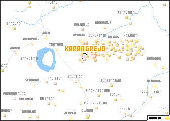 map of Karangrejo