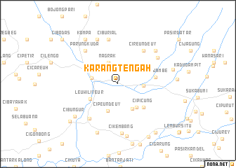 map of Karangtengah